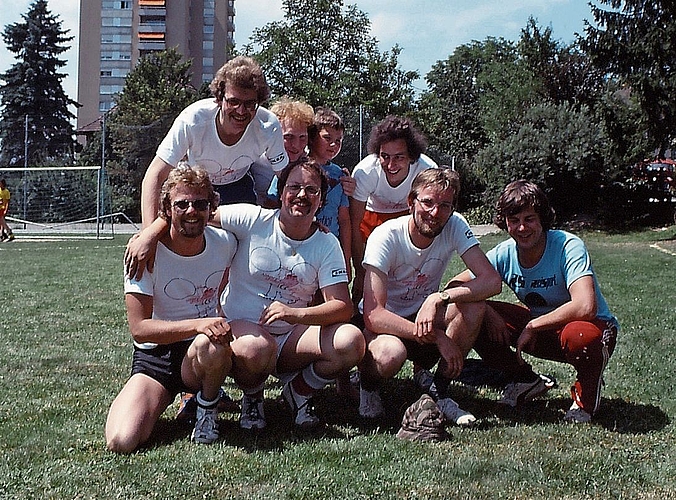 Grümpelturnier in Wettingen 1977. zVg Grümpelturnier in Wettingen 1977. zVg