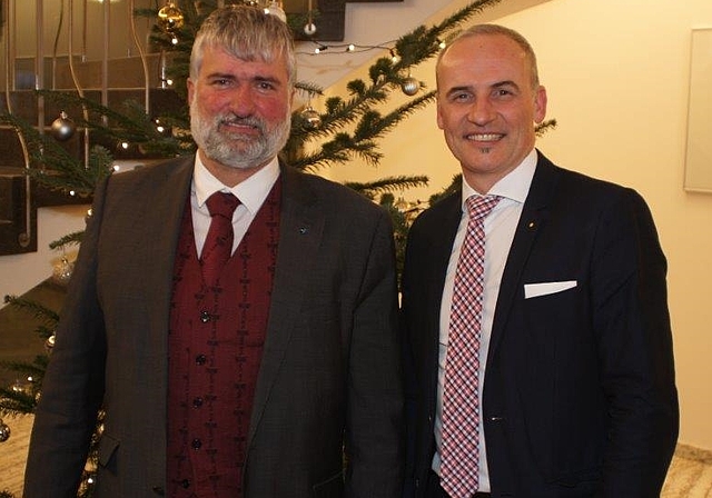 Sie haben <em>ab 1. Januar 2020 im Einwohnerrat das Sagen: Der neue Vizepräsident Lutz Fischer-Lamprecht (EVP) und der neue Präsident Christian Pauli (FDP). zVg</em>