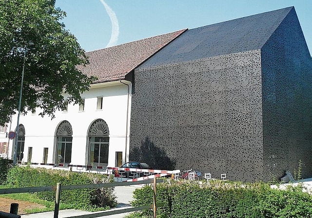 Der 2008 eingeweihte Mensa-Anbau in der ehemaligen Löwenscheune. (Bild: Archiv/zVg)