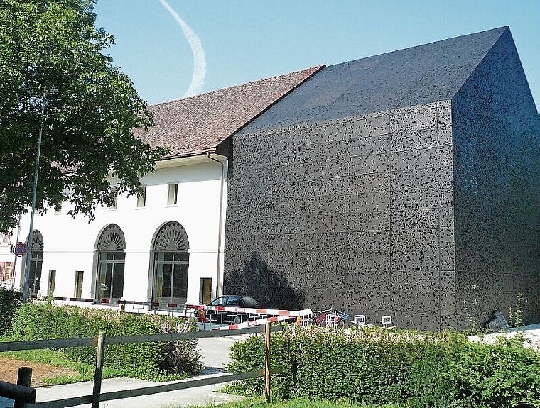 Der 2008 eingeweihte Mensa-Anbau in der ehemaligen Löwenscheune. (Bild: Archiv/zVg)