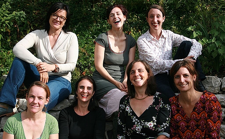Neues Team Foto: (v.l.) Iren Keller, Helen Schlageter, Sybille Müller, Cathi Villiger, Rea Hoeve, Antonia Camponovo und Anouk Holthuizen. Foto: zVg