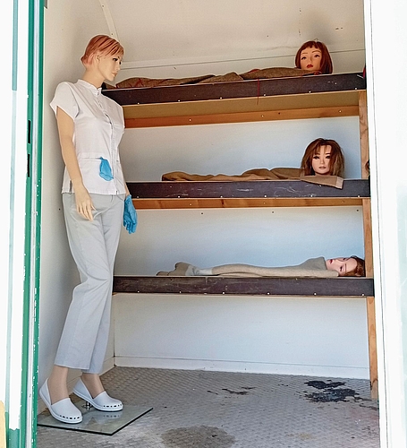 Kajütenbetten im Inneren des Bauwagens. zVg Kajütenbetten im Inneren des Bauwagens. zVg