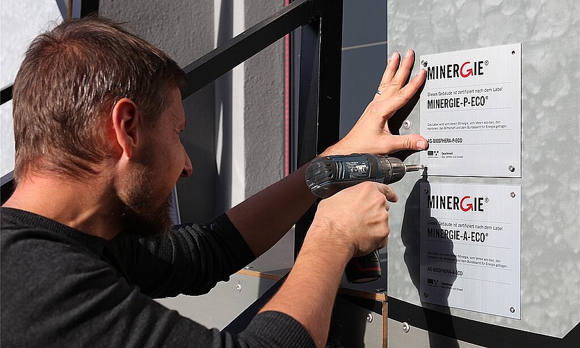 Minergie-Auszeichnung <em> angebracht. (zVg)</em>