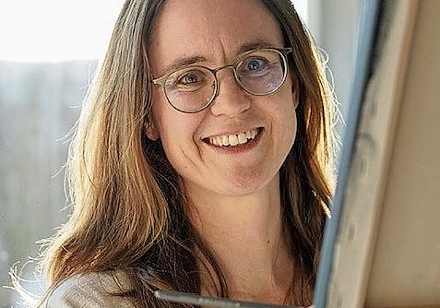 Tina Fischer findet Kraft im Malen.  zVg