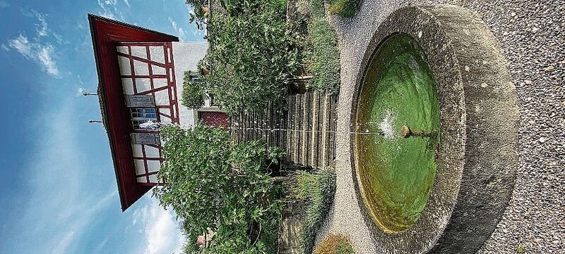 Der südlich gelegene Garten hinter dem Abthaus.