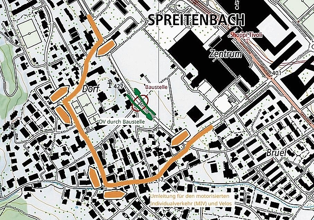 Für den Transport und den Einbau wird der Verkehr umgeleitet.zVg