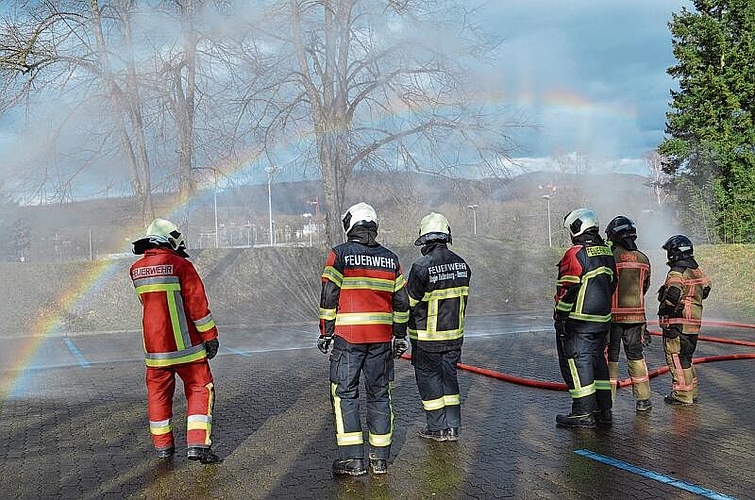 Hydroschild: Dieser schützt die Bäume bei einem Brand in der Nähe. ihk