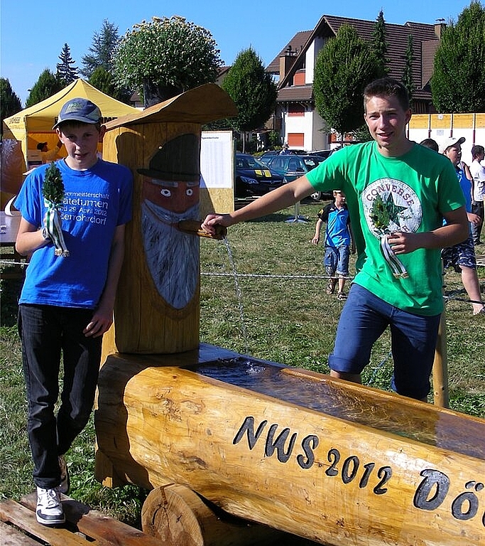 Die beiden Zweiggewinner Benjamin Forrer (l.) und Florian Hitz. Foto: zVg
