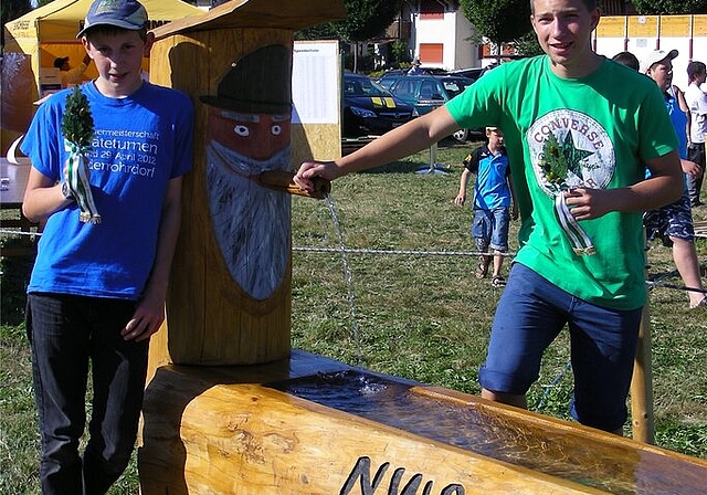 Die beiden Zweiggewinner Benjamin Forrer (l.) und Florian Hitz. Foto: zVg