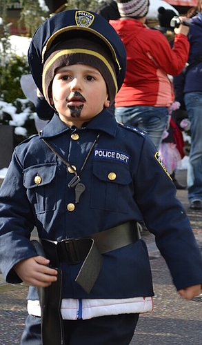 Dieses Polizeikorps scheint kein Nachwuchsproblem zu haben.
