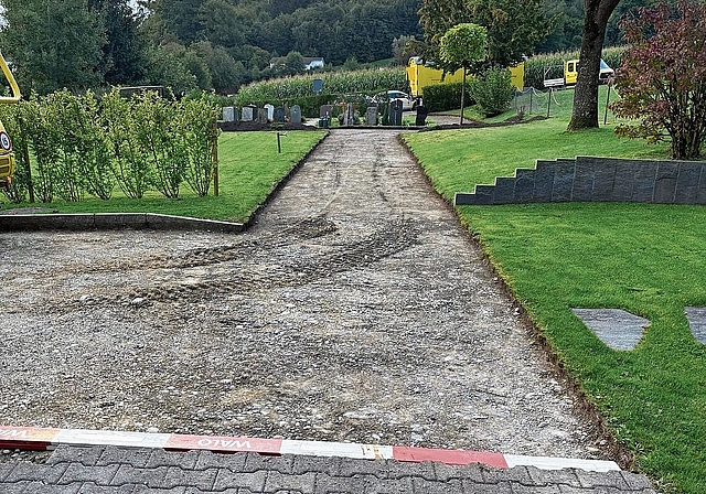 So sah der Weg vor der Sanierung aus.Bild: zVG