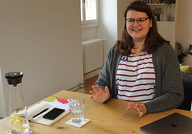 Für Mia Gujer ist Politik eine Herzensangelegenheit, für die sie sich stark engagiert. Rahel Bühler