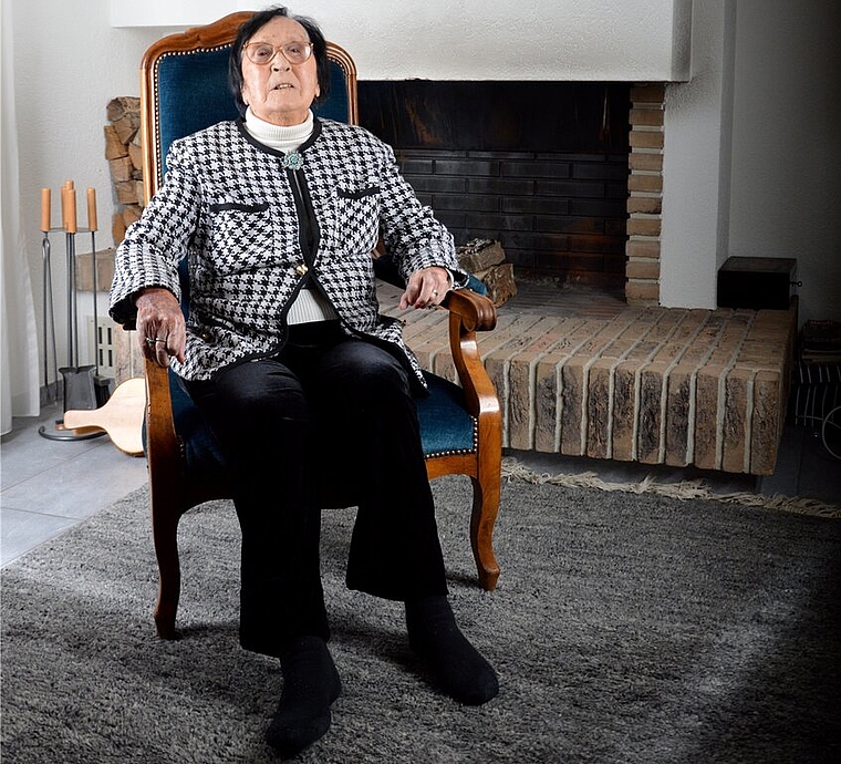 Jacqueline Gilly-Mournier feiert am 20. Dezember ihren 100. Geburtstag.zVg