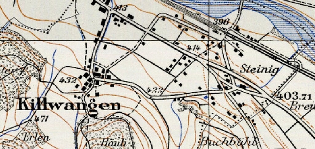 Killwangens Entwicklung: von 1940 ...
