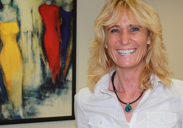 Susanne Schläpfer Die neue Frau Gemeindeammann von Neuenhof in der Frauenzentrale in Aarau.Foto: bär
