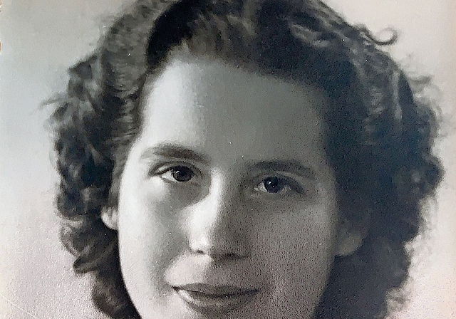 Elisabeth Voser, als junge Frau fotografiert. zVg