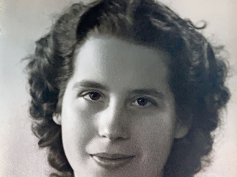 Elisabeth Voser, als junge Frau fotografiert. zVg