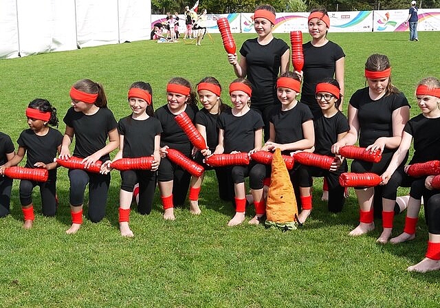 JugendTurnen Neuenhof hat sich am Eidgenössischen Turnfest behauptet. Foto: zVg