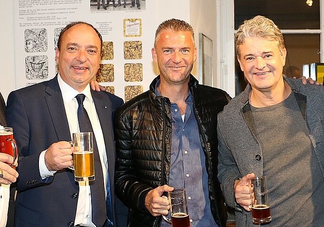 Dieth (2. v.l.) mit den Wettinger CVP-Grossratskandidaten, die nicht gewählt wurden: (v.l.) Roland Kuster, Roland Michel, Roland Brühlmann und Markus Zoller.
