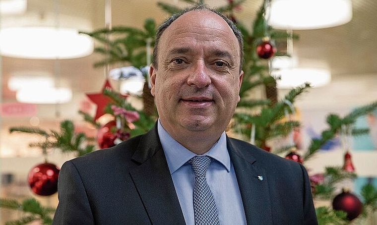 Markus Dieth im Telli in Aarau, dem Sitz des Departements Finanzen und Ressourcen.Gaby Kost (14. Dezember 2020)