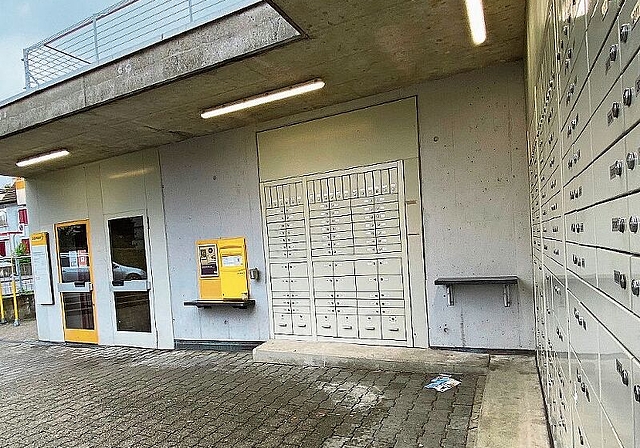 Wird umgebaut: Die Postfiliale an der Bahnhofstrasse 92.  Melanie Bär