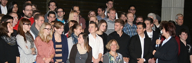 Antoinette Eckert ehrte 177 Sportler für ihre aussergewöhnliche Leistung.Foto: ska