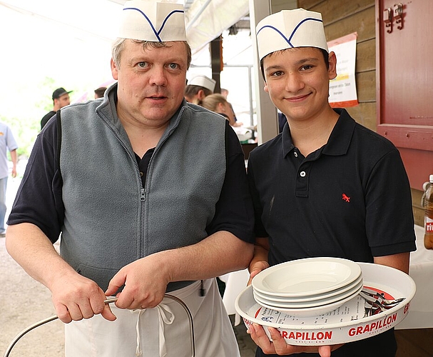 Patrick Hurst und Leandro Müller. (Melanie Bär)
