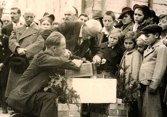Grundsteinlegung der reformierten Kirche Wettingen. Foto: zVg