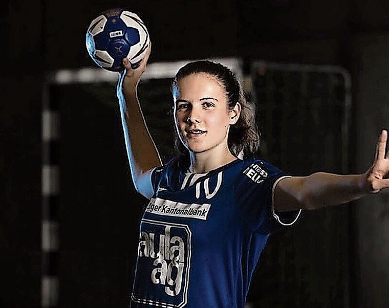 Ehrgeizige Sportlerin: Joana Oldani träumt von weiteren Erfolgen im Handball und arbeitet hart dafür.zVg