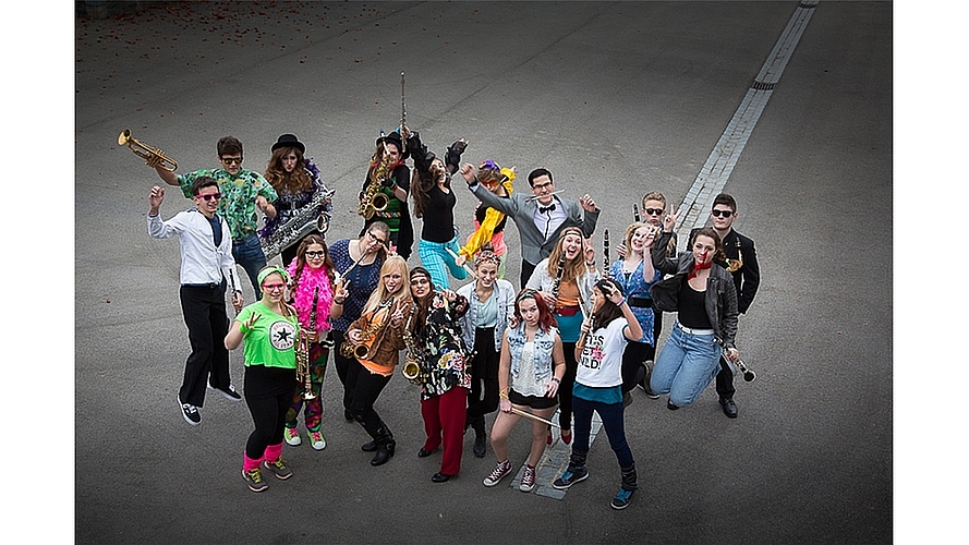 Auftritt der Jugendmusik Wettingen. Fotos: zVg Auftritt der Jugendmusik Wettingen. Fotos: zVg