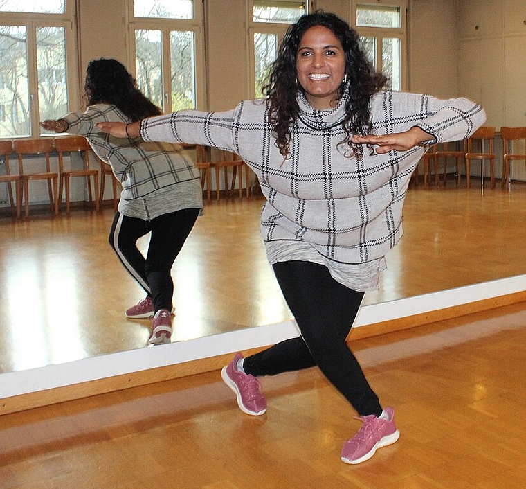 Seit dem <em>sechsten Lebensjahr tanzt Nadine Kurz. Zuerst Ballett, dann Hip-Hop und Jazz. Heute verbindet sie alles zusammen. </em><em>rb</em>