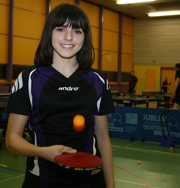 Céline Credaro im Training beim Tischtennisclub (TTC) Spreitenbach. Foto: ska