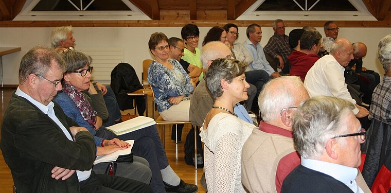 Über 40 Personen besuchten die Podiumsdiskussion am 4. November im Werkgebäude Killwangen. Foto: se