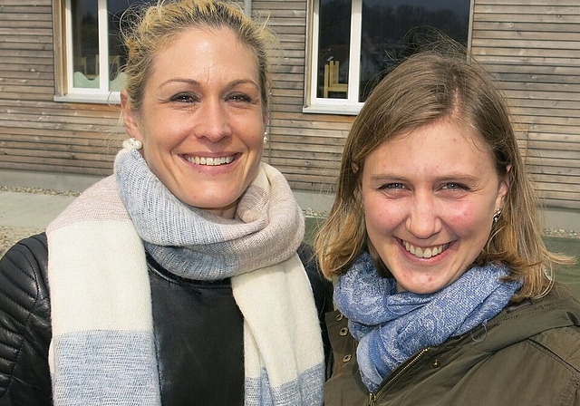 Jugendarbeiterinnen Brigitte Walder (l.) und Irina Rindlisbacher. Foto: bha