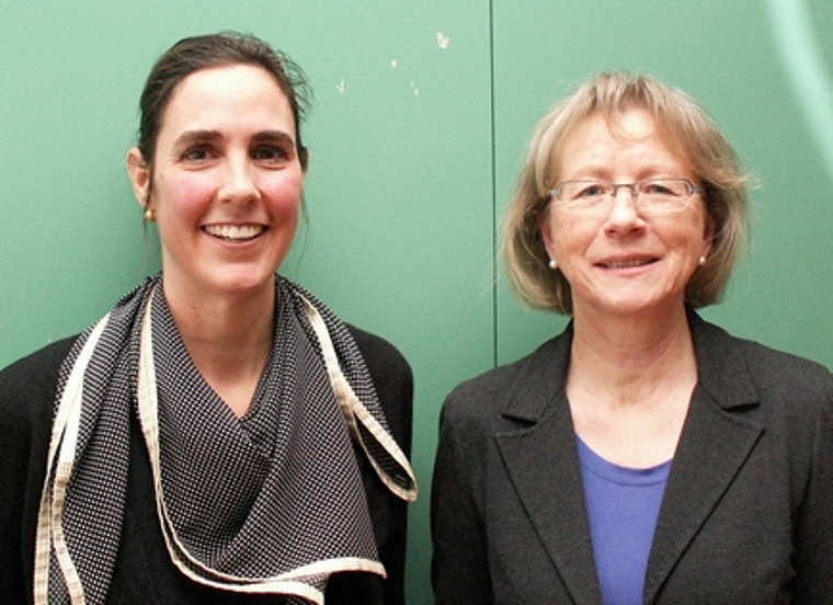 Informierten über den Kurs für erwachsene Menschen mit Behinderung:Pascale Hartmann, Rechtsanwältin bei Procap, und Elsbeth Regez, Geschäftsführerin Insieme Region Baden-Wettingen. Foto: ska