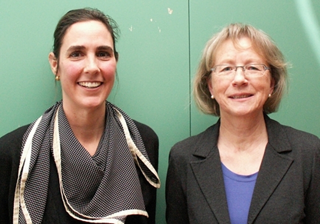 Informierten über den Kurs für erwachsene Menschen mit Behinderung:Pascale Hartmann, Rechtsanwältin bei Procap, und Elsbeth Regez, Geschäftsführerin Insieme Region Baden-Wettingen. Foto: ska