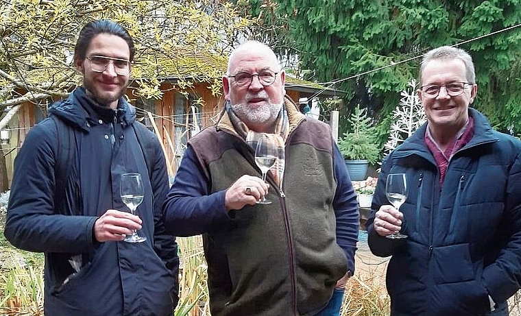 Politisches Trio: Mohaya Devay, Felix Mehmann und Martin Uebelhart. (Bild: zVg)