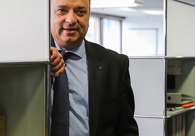 Markus Dieth im Finanzdepartement im Telli in Aarau. Gaby Kost