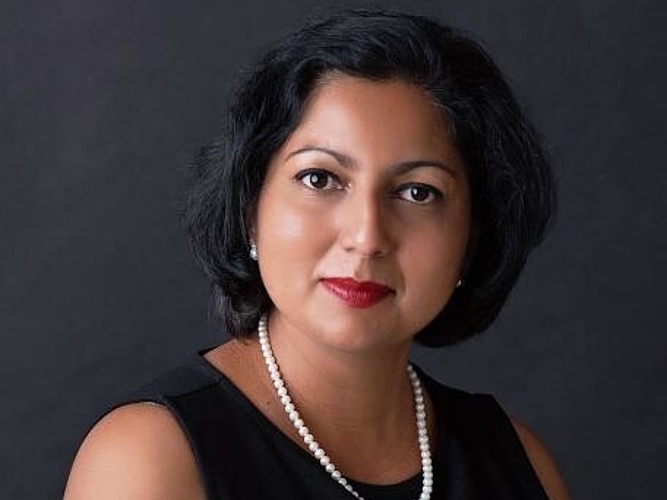 Reshma Ramachandran hat den Vorsitz an der World Woman Agenda.  zVg