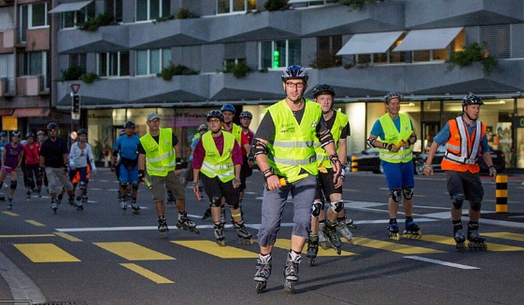 Die Skater sind wieder zwischen Baden und Wettingen unterwegs. Foto: zVg