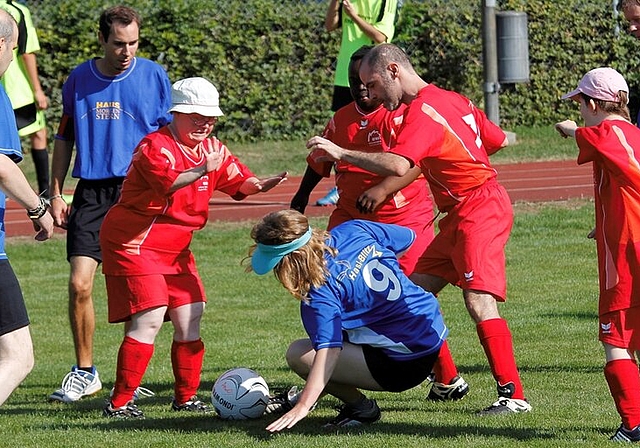 Action am 6. Grümpi für Menschen mit Behinderung. Foto: zVg