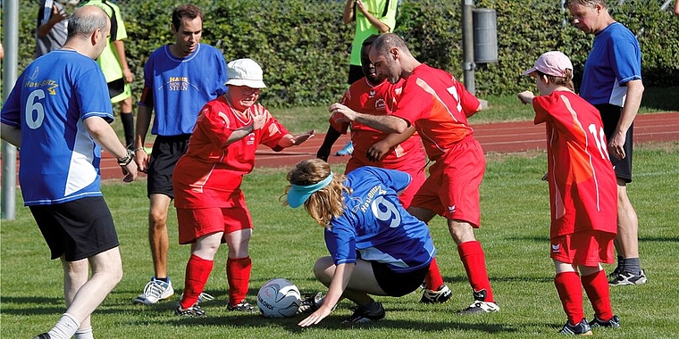 Action am 6. Grümpi für Menschen mit Behinderung. Foto: zVg