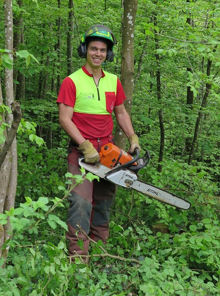 Ekaitz Garcia arbeitet gern in der Natur und mit Maschinen. Foto: ska