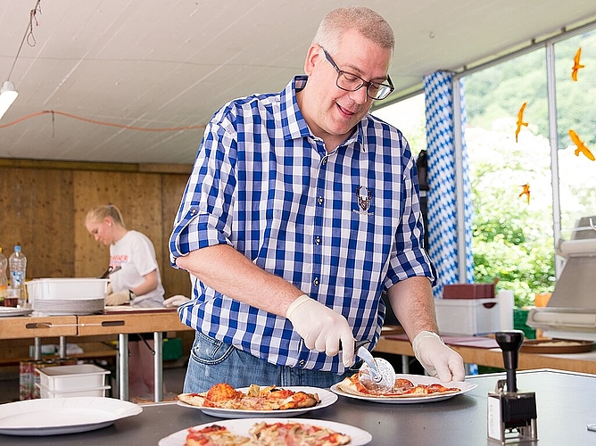 700 Pizzas wurden am Pizzaplausch verkauft. (Barbara Scherer)
