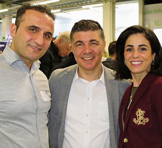 Geschäftsleiter Sharby Kass (l.) sowie Berater Giovanni Palumbo mit Ehefrau Dora.