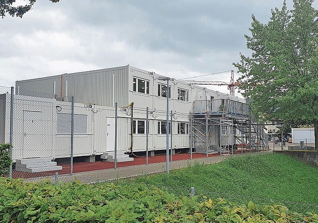 Aktuelle Containerprovisorien. (Bild: Robin Schwarz)