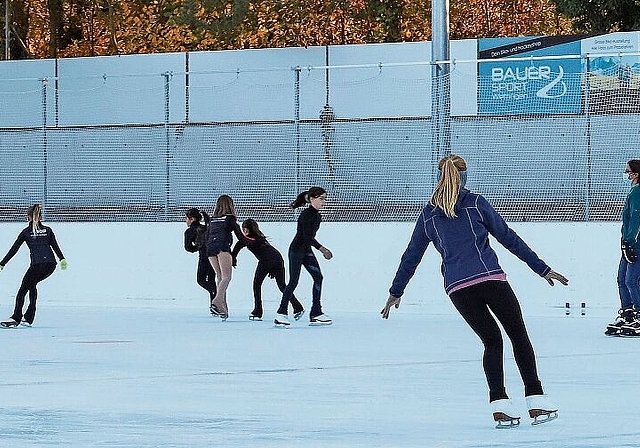 Das offene Eisfeld wurde am vergangenen Wochende der Öffentlichkeit übergeben. Gaby Kost

