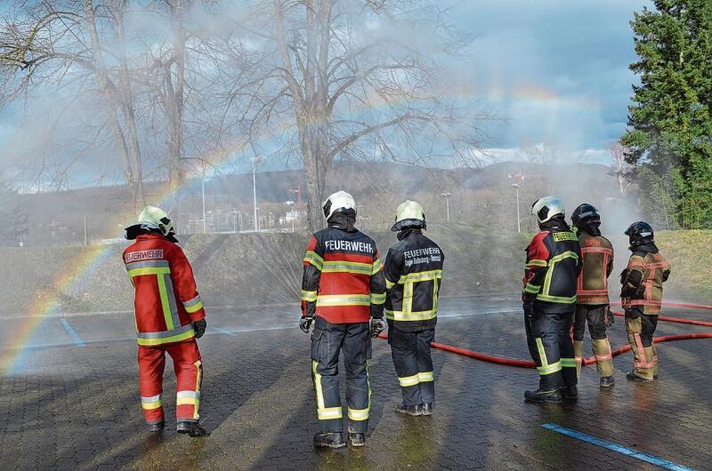 Hydroschild: Dieser schützt die Bäume bei einem Brand in der Nähe. ihk