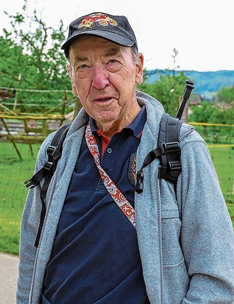 Ueli Braun marschiert jeden Lauf mit (insgesamt 50) und wurde entsprechend geehrt. gk