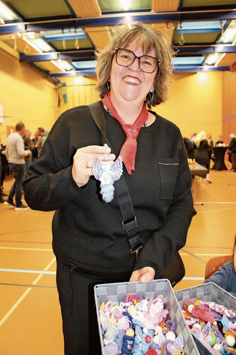 Dominika Schüpbach verkaufte Engel. Dominika Schüpbach verkaufte Engel.